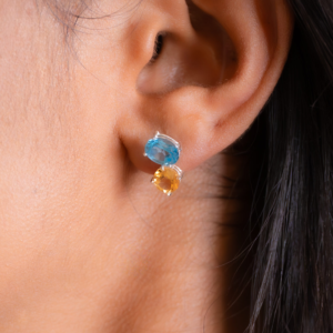 Silver stone Earstud - SES003