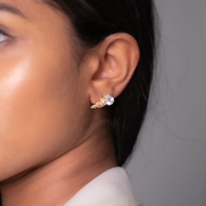 18kt Yellow Gold Earstud - 18KYES01