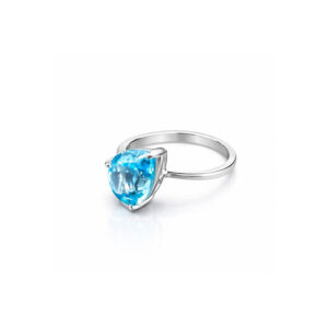 Blue Topaz Solitaire Ring - SR007