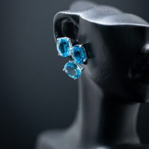 Silver stone Earstud - SES002