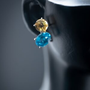 Silver stone Earstud - SES003