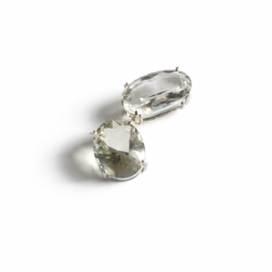 Green Amethyst & White Quartz Sterling Silver Pendant – SPE044