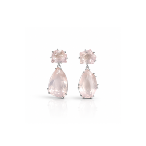 Silver Earrings  Rose Quartz (4)