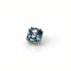 White Topaz Cushion | Silver pendant