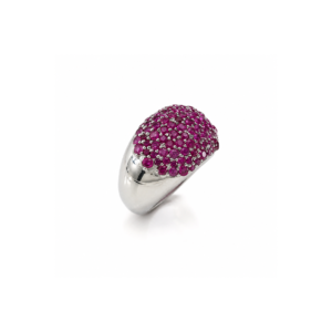 Ruby Round  | Sterling Silver Ring